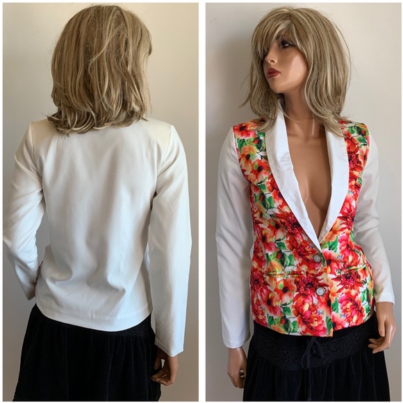 ASOS VERO MODA Floral Panel Blazer - as is - Picture 7 of 8